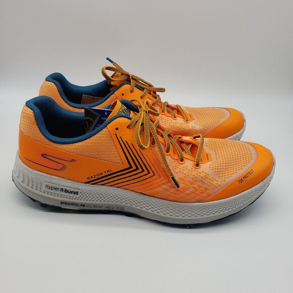 Skechers Go Run Razor TRL Orange 246002 Running Shoe Goodyear Size 9🛒 - Picture 1 of 12